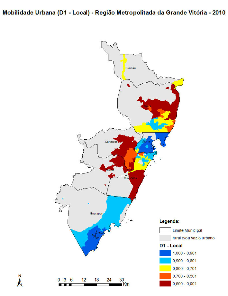 Região Metropolitana de Vitória Índice de BemEstar Urbano